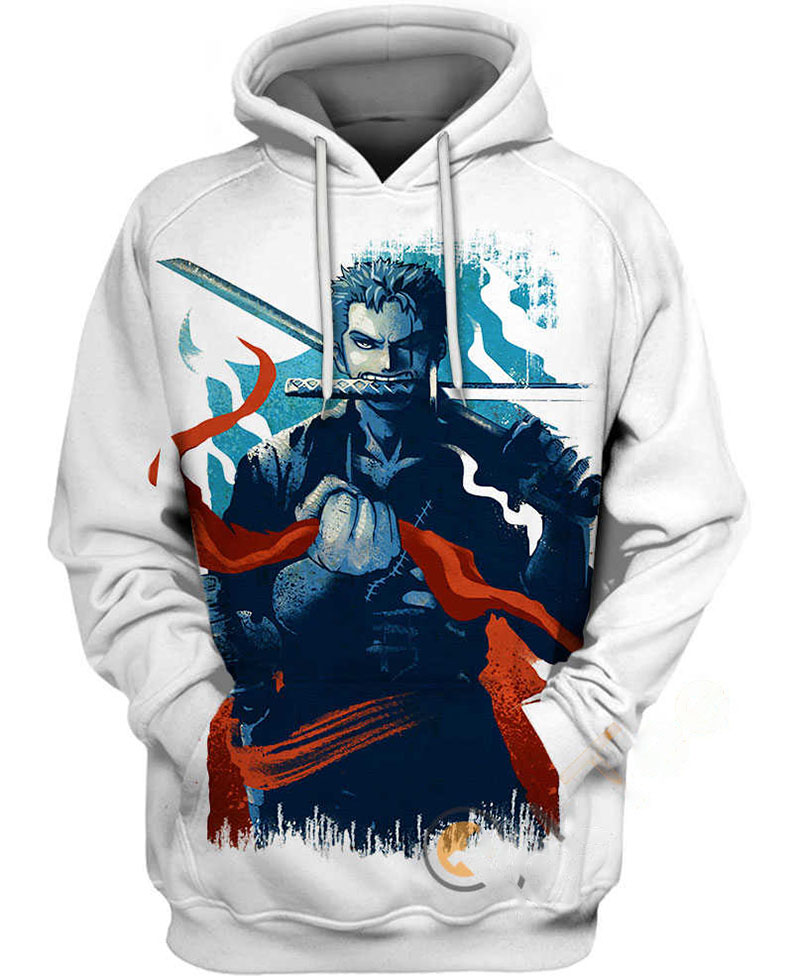 Zoro Strongest Swordsman Hoodie 3D 4 Zoro Strongest Swordsman Hoodie 3D