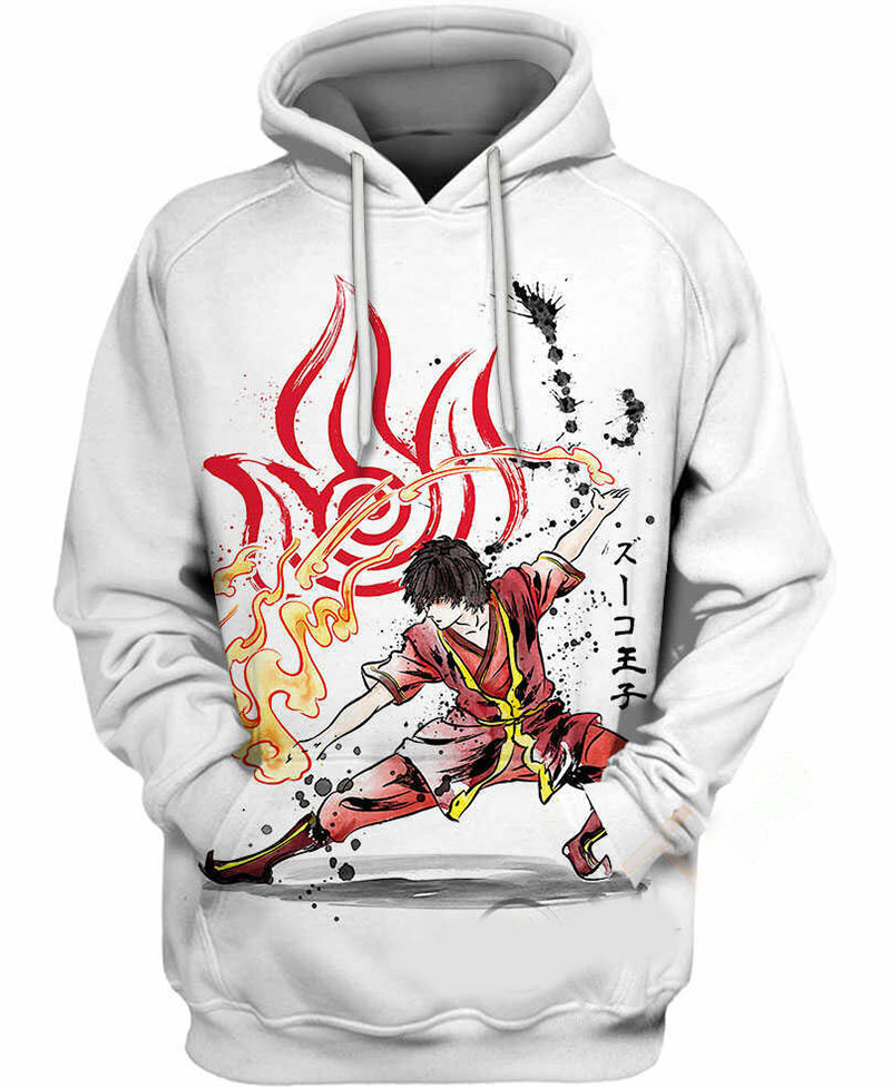 Zuko Fire Nation Royal Hoodie 3D 3 Zuko Fire Nation Royal Hoodie 3D
